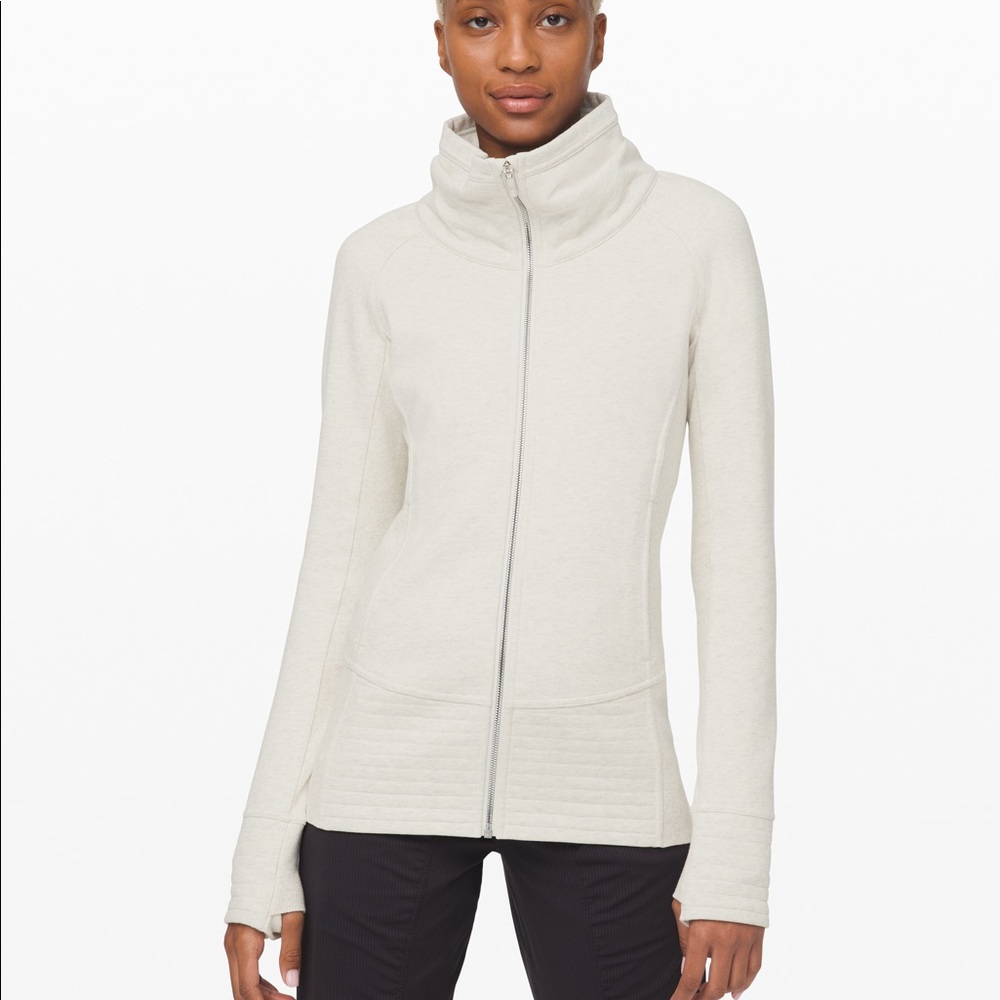 NWT Lululemon Radiant Jacket - Heathered White